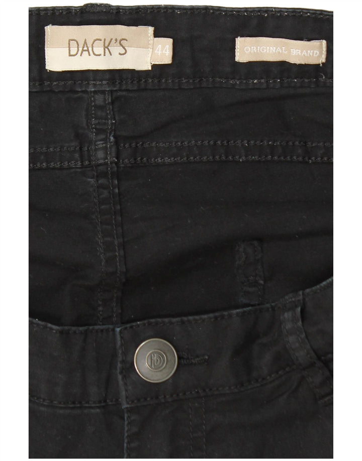 Shorts jeans feminino de ajuste regular DACK'S IT 44 médio W28 algodão preto
