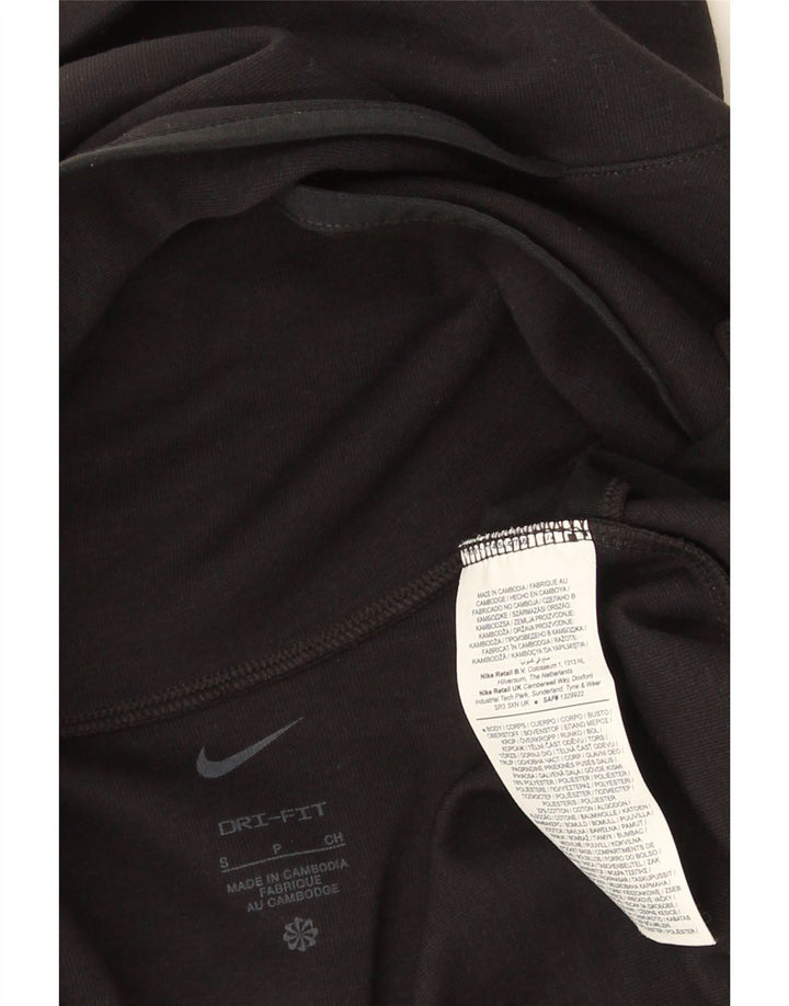 Nike Mens Dri Fit Top Manga Longa Pequeno Poliéster Preto