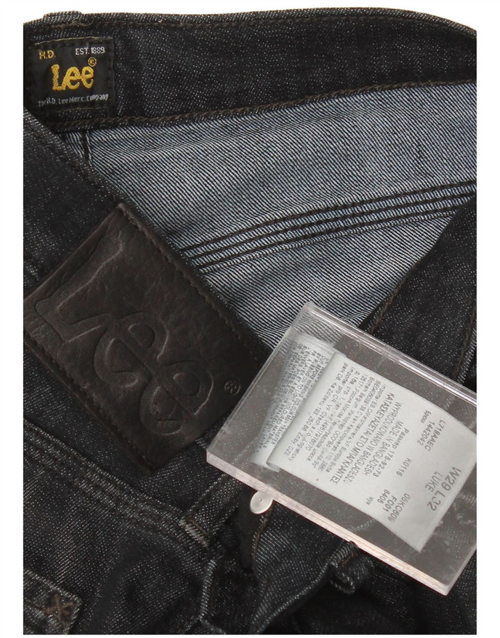 LEE Womens Luke Skinny Jeans W29 L32 Algodão Preto