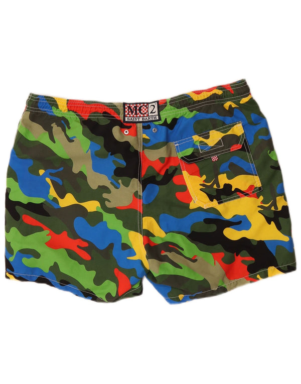 MC2 SAINT BARTH Shorts de natação masculino XL camuflagem multicolorida