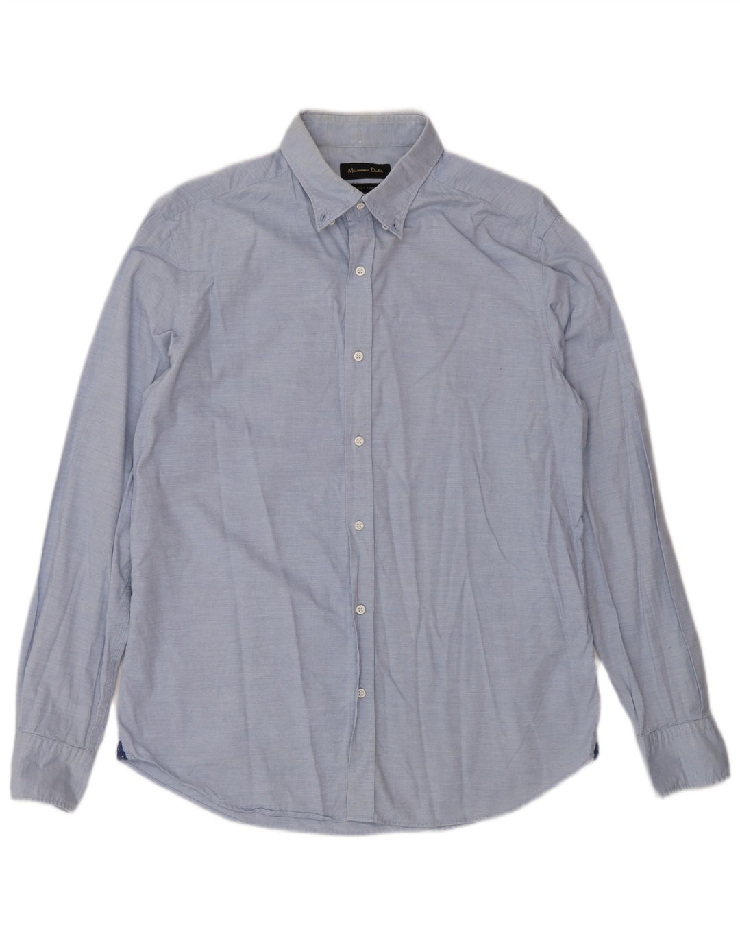 Camisa masculina Massimo Dutti azul médio