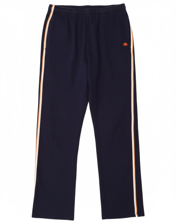 Calça de treino masculina Ellesse de algodão azul marinho médio