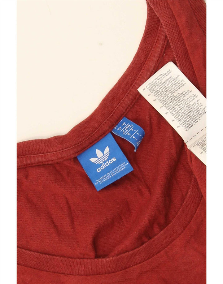 Adidas Mens Graphic Vest Top Grande Algodão Marrom