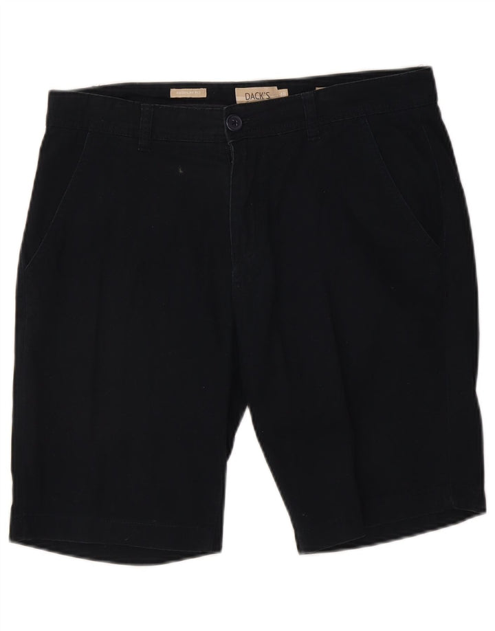 DACK'S Shorts Chino Masculino Regular Fit IT 48 Médio W32 Algodão Azul Marinho