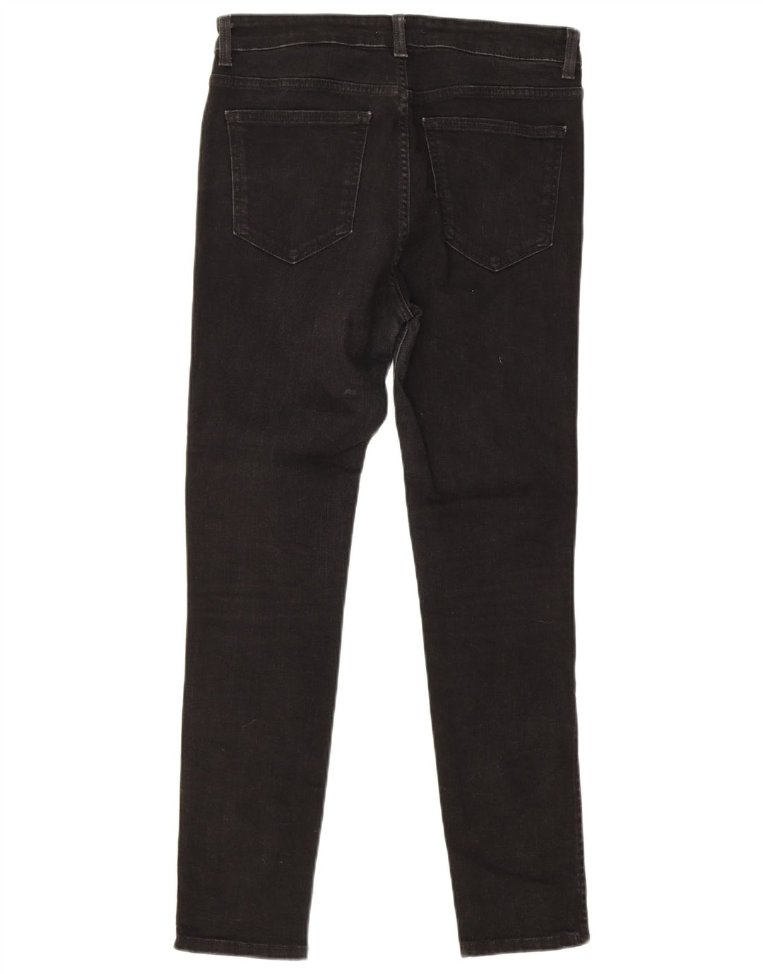 Zara Jeans Slim Feminino EU 40 Médio W30 L28 Algodão Preto