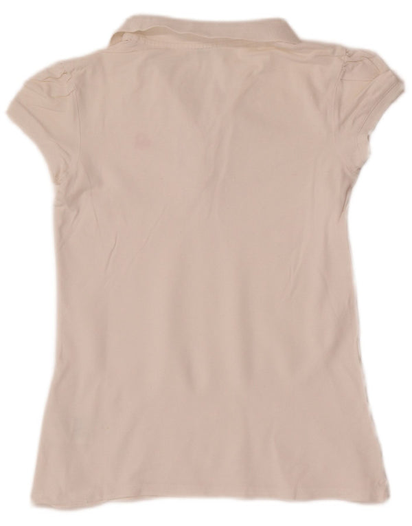 Polo Benetton Menina 11-12 Anos 2XL Algodão Branco