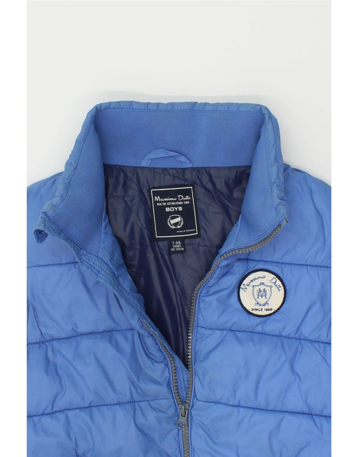 MASSIMO DUTTI Boys Padded Gilet 7-8 Years Blue Nylon | Vintage Massimo Dutti | Thrift | Second-Hand Massimo Dutti | Used Clothing | Messina Hembry 