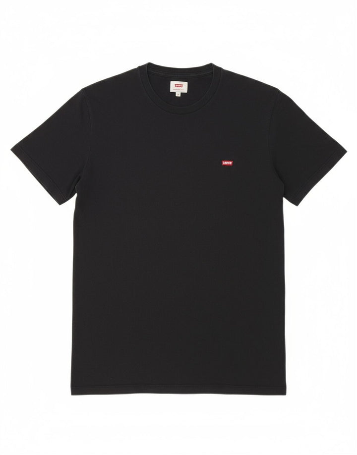 Camiseta masculina LEVI'S Top médio algodão preto