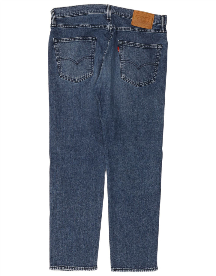 LEVI'S Masculino 502 Tapered Jeans W34 L30 Azul Algodão