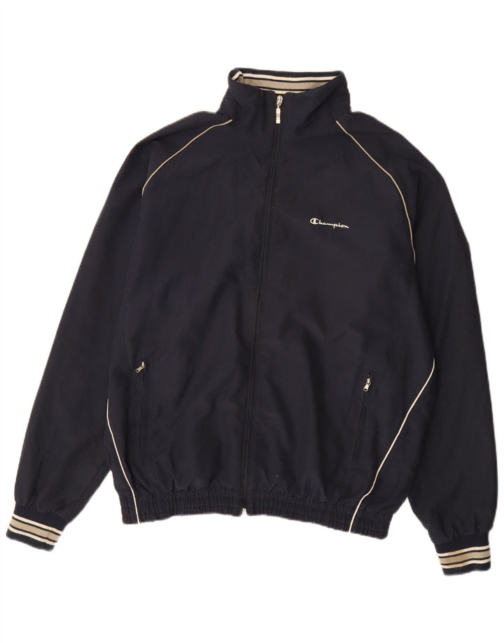 Jaqueta masculina Champion XL azul marinho poliéster