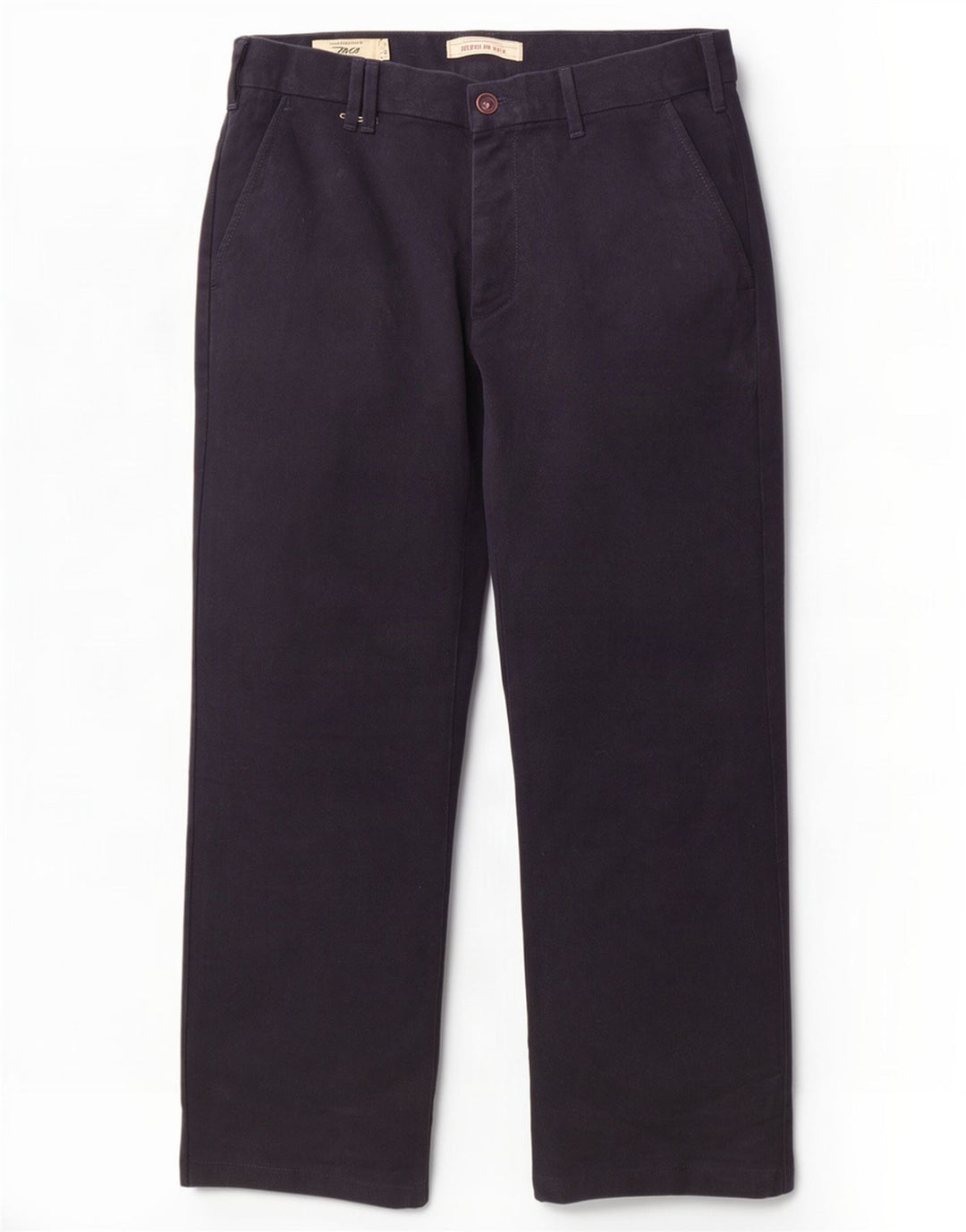 Calça chino reta masculina Marlboro Classics W34 L28 azul marinho