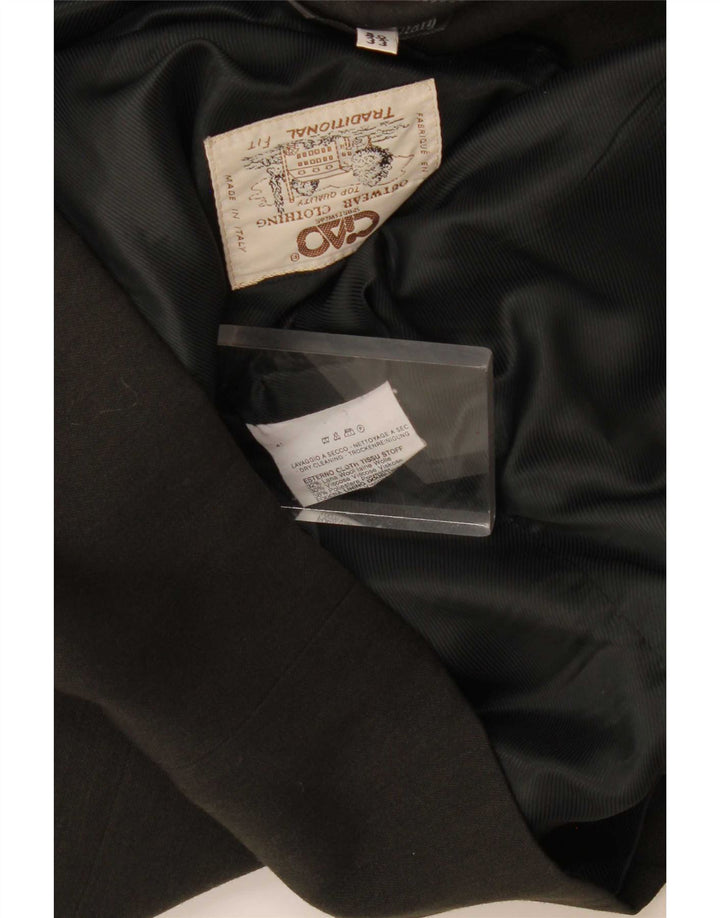 Jaqueta blazer masculina Ciao com peito duplo IT 50 grande lã cinza