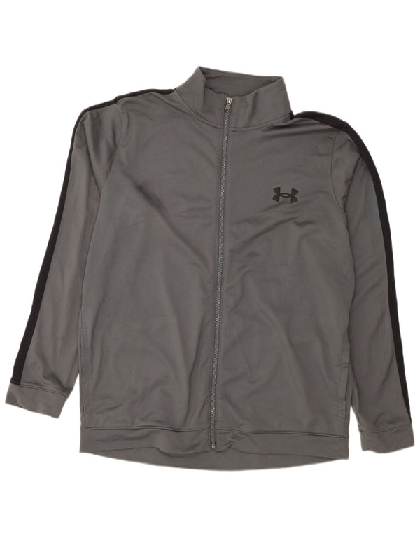 Under Armour Masculino Treino Top Jacket XL Cinza Colourblock Poliéster