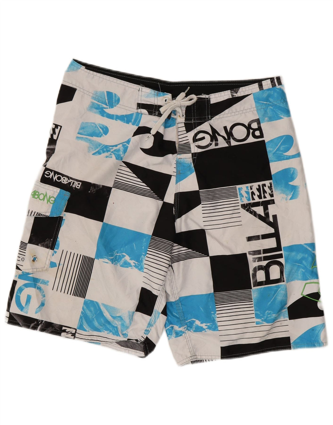 Billabong Mens Graphic Natação Shorts Grande Multicolorido Geométrico