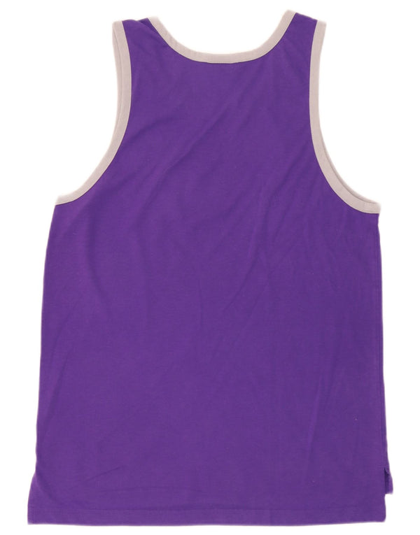 Adidas Mens Los Angeles Lakers Graphic Vest Top Médio Roxo Poliéster