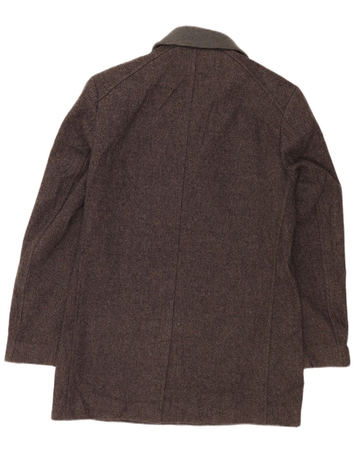 Sobretudo masculino Ted Baker tamanho 4 grande lã cinza