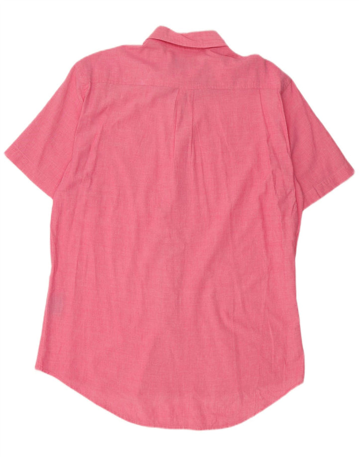 Camisa masculina de manga curta Kappa grande algodão rosa