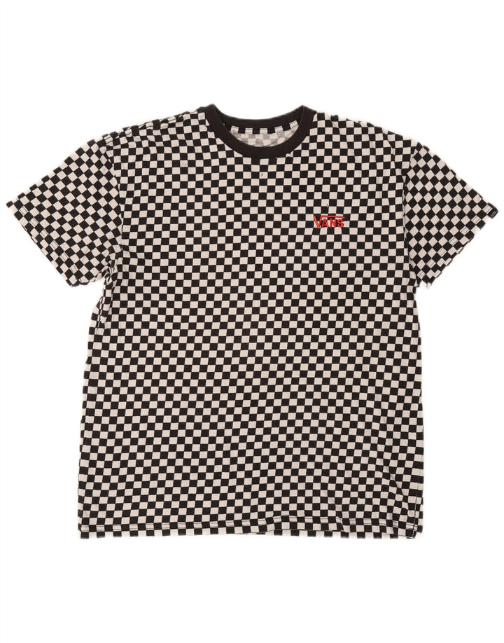 Camiseta masculina Vans Top XL preta geométrica