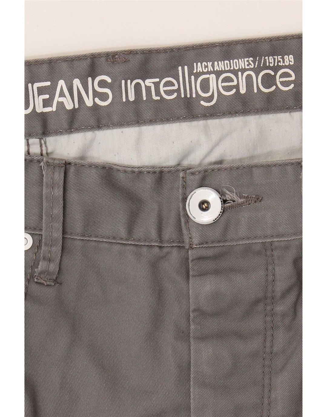 Shorts casuais masculinos Jack & Jones W32 cinza médio
