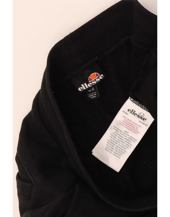 Calça esportiva masculina Ellesse com estampa gráfica pequena de algodão preto