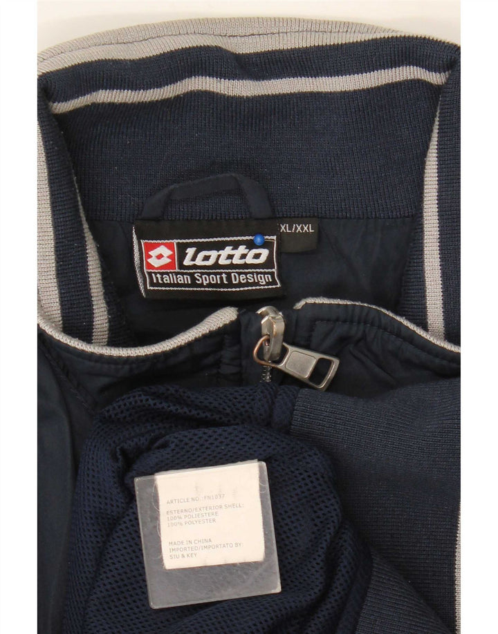 Lotto Mens Bomber Jacket UK 42 XL Poliéster Azul Marinho