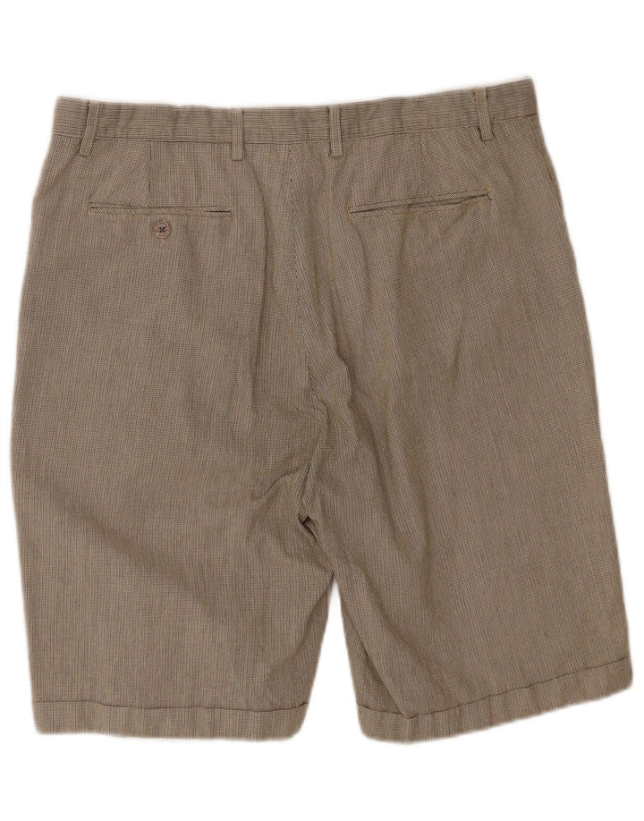 Shorts Chino Masculino Pringle Grande W36 Cinza Houndstooth Algodão