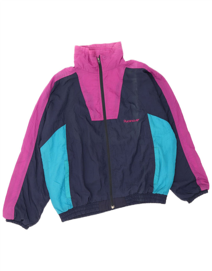 Jaqueta masculina de agasalho gráfico Rucanor UK 40/42 médio multicolorido