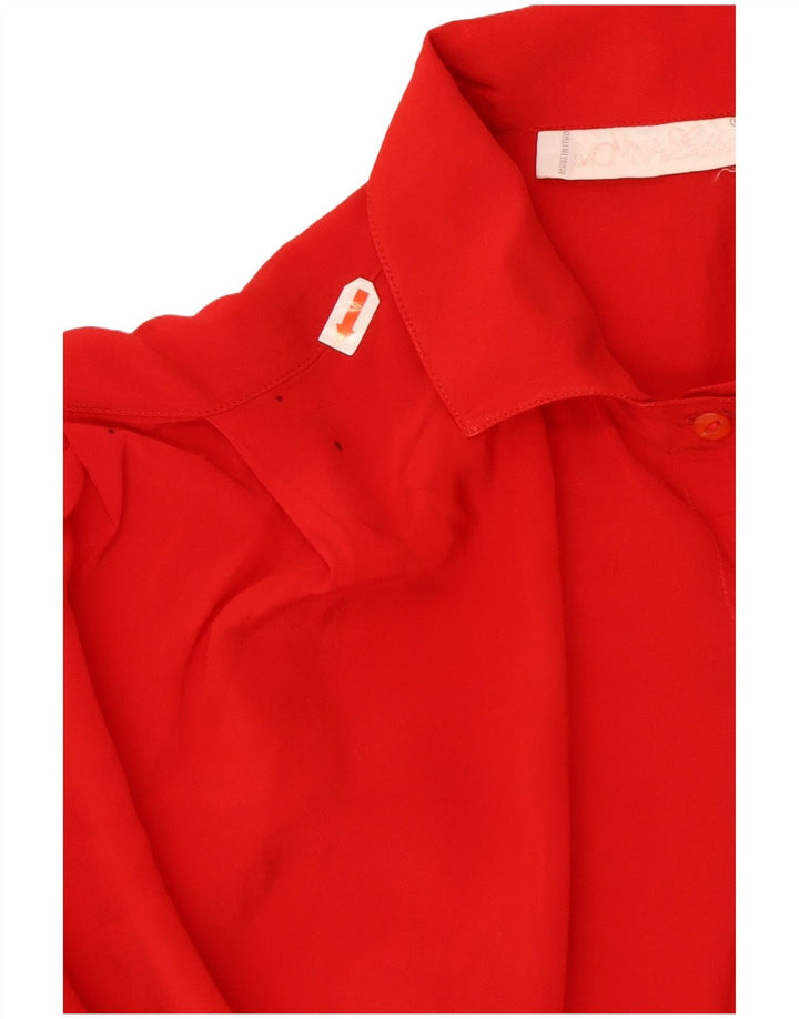 Blusa feminina vintage IT 46 grande vermelha