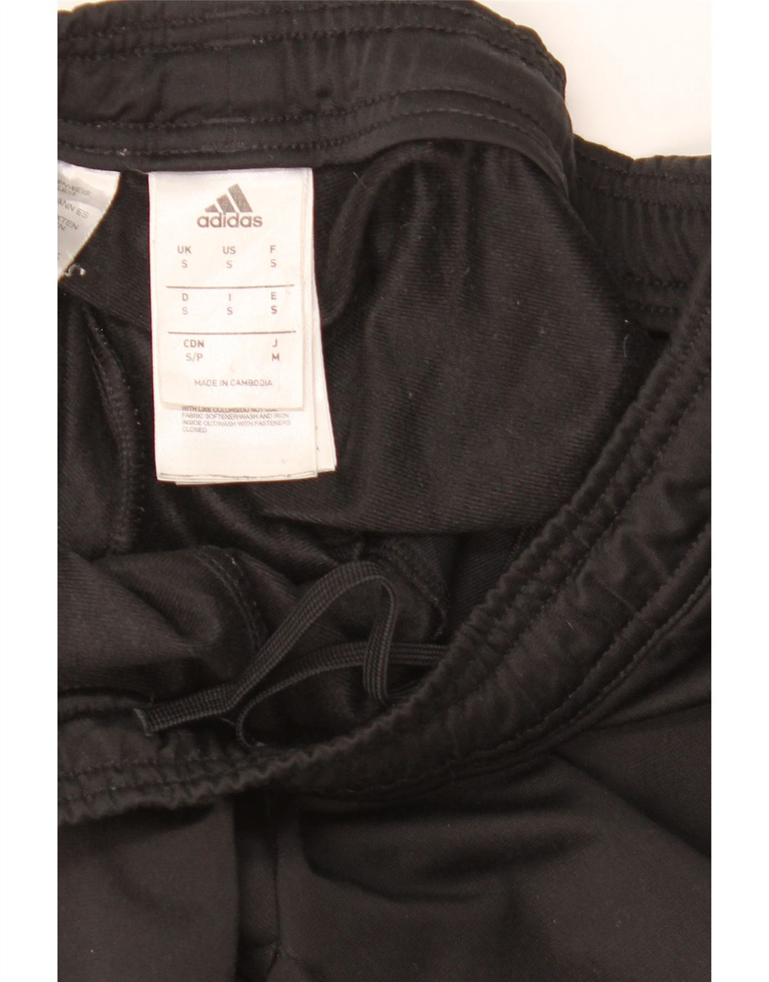 Calça Adidas Mens Treino Pequeno Poliéster Preto