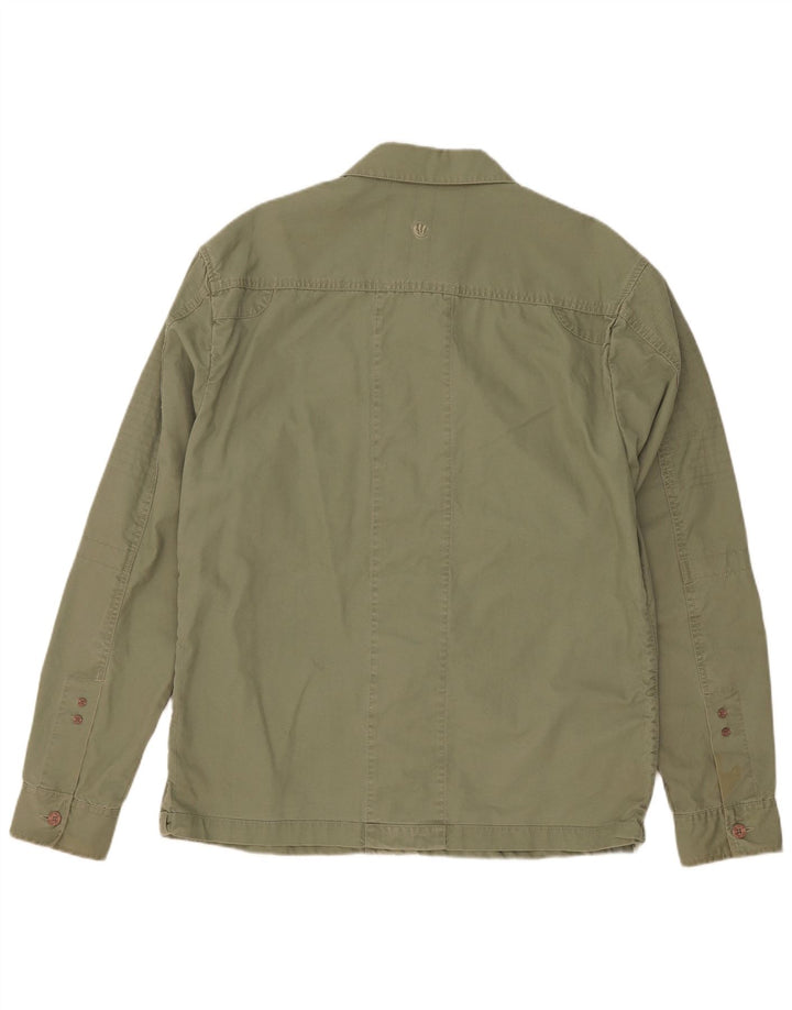 Jaqueta utilitária masculina Fat Face UK 38 algodão cáqui médio