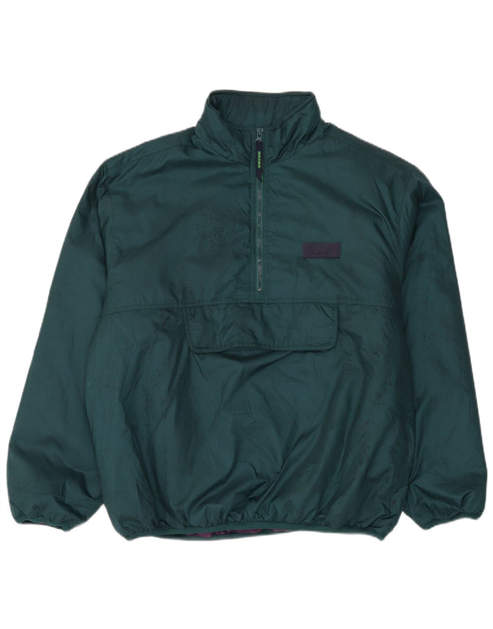 Jaqueta masculina Eddie Bauer pulôver solto ajuste acolchoado Reino Unido 38 verde médio