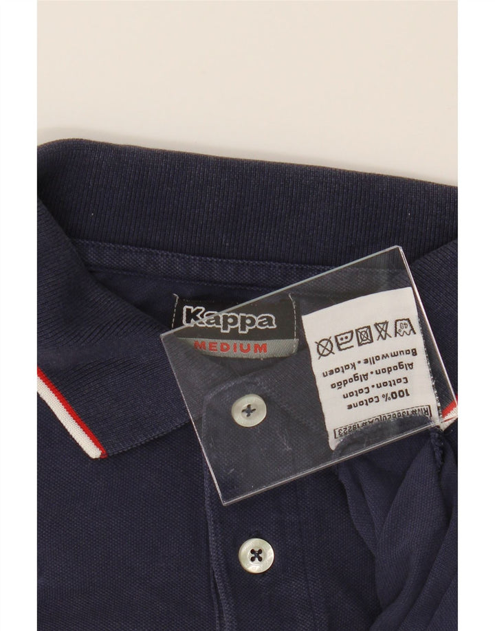 KAPPA Mens Polo Shirt Medium Navy Blue Cotton Vintage Kappa and Second-Hand Kappa from Messina Hembry 