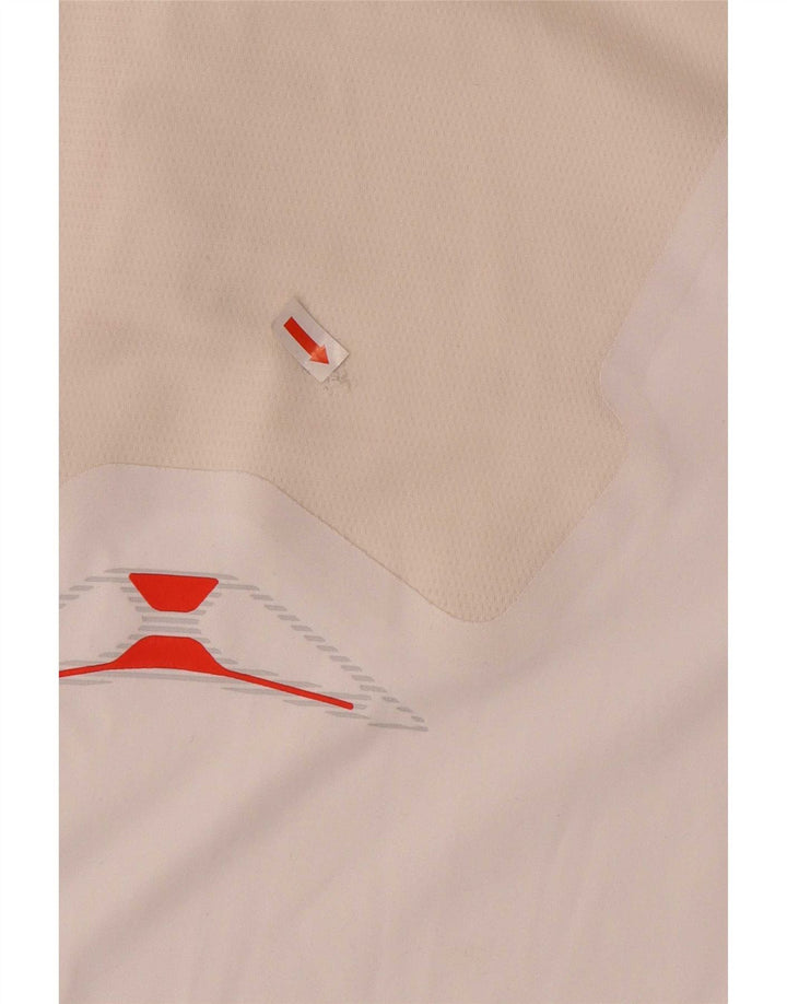 Adidas Mens Climacool Polo Shirt Médio Branco Colorblock Poliéster