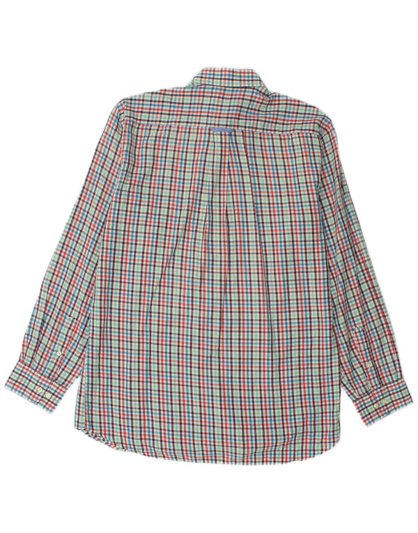 Camisa masculina BARBOUR média de algodão guingão multicolorido