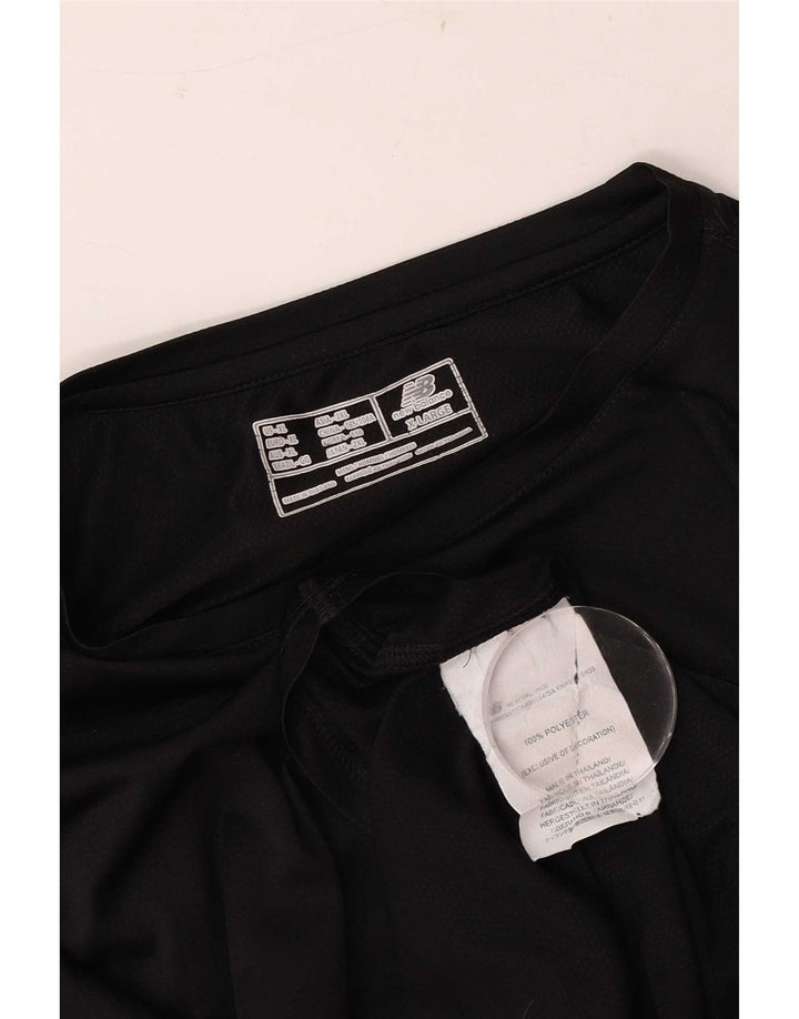 Top masculino New Balance manga comprida XL poliéster preto
