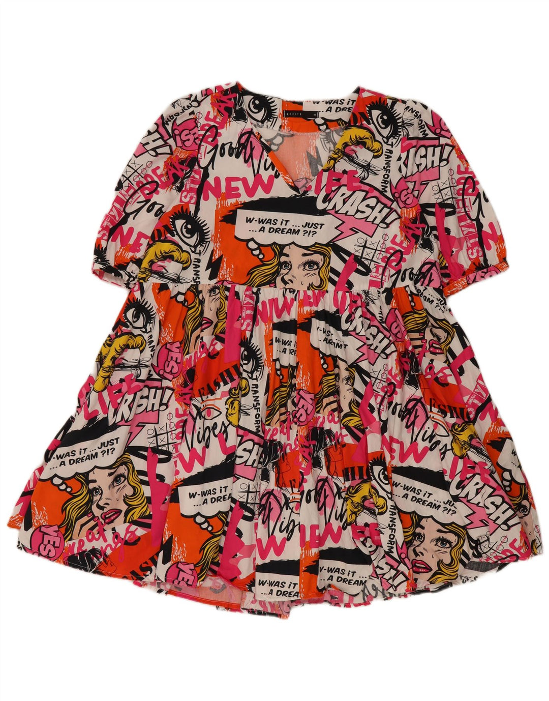 Vestido feminino Mohito animado em camadas UE 36 pequeno algodão multicolorido
