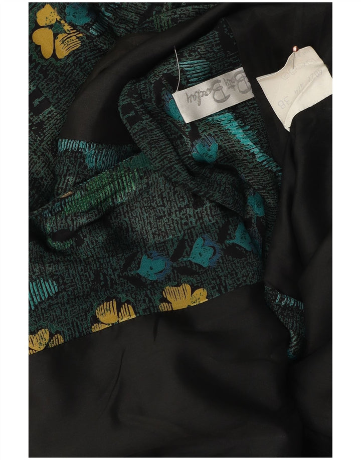 Jaqueta blazer feminina Betty Barclay com 6 botões UE 38 verde médio floral