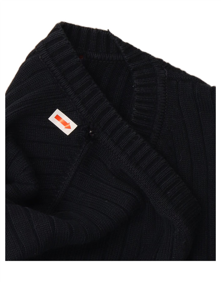GANT Mens V-Neck Jumper Sweater XL Navy Blue Cotton Vintage Gant and Second-Hand Gant from Messina Hembry 