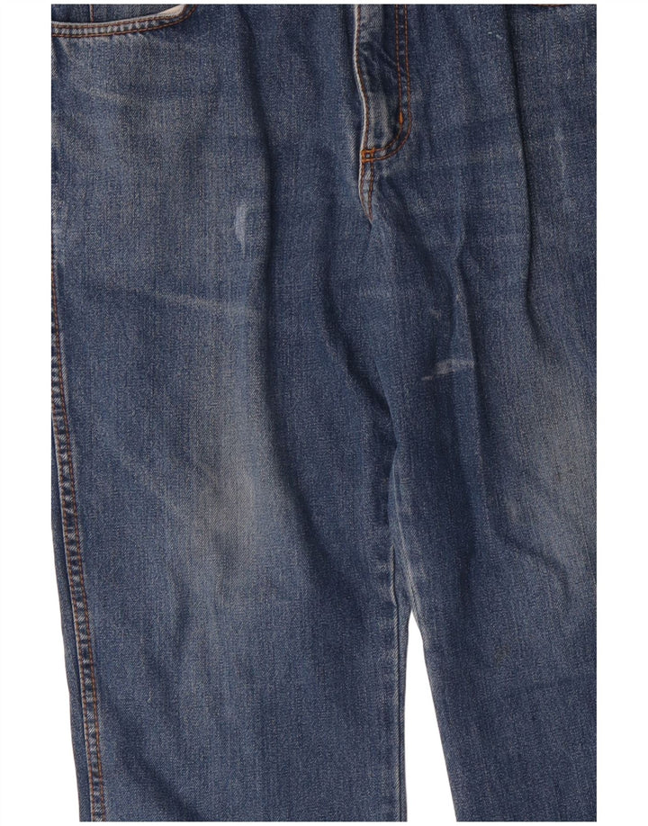 Wrangler Masculino Ohio Straight Jeans W34 L30 Azul Algodão