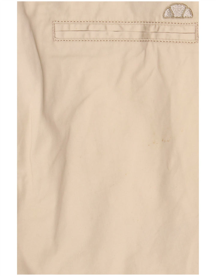 ELLESSE Shorts Chino Feminino IT 42 Médio W30 Algodão Bege