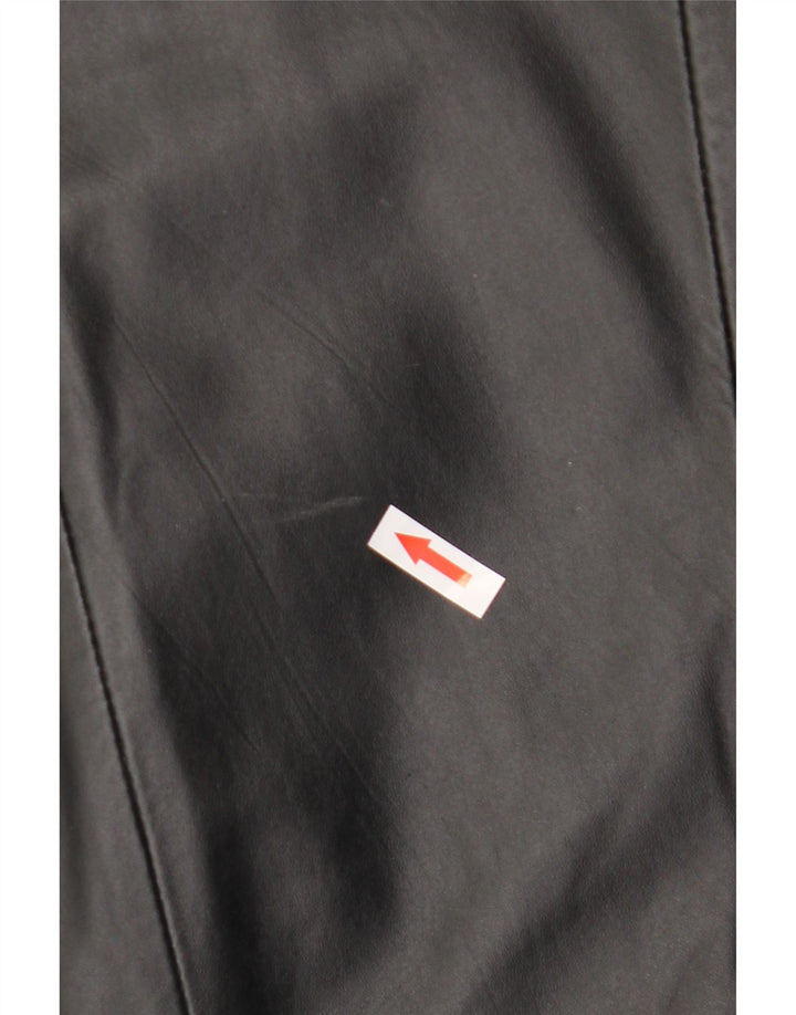 Ann Harvey Jaqueta blazer feminina de couro com 1 botão Reino Unido 20 2XL preta