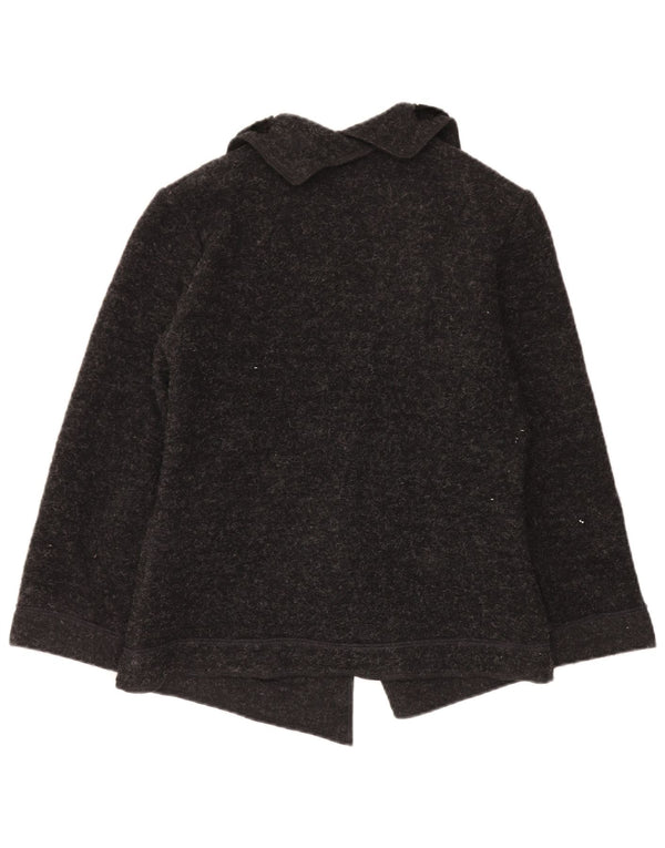 Jaqueta blazer feminina John Bentley com 2 botões Reino Unido 10 bloco cinza pequeno
