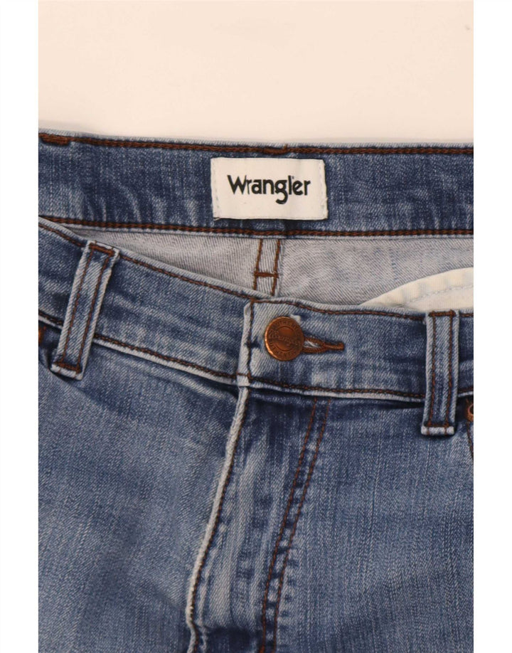 Wrangler Masculino Texas Straight Jeans W33 L30 Azul Algodão