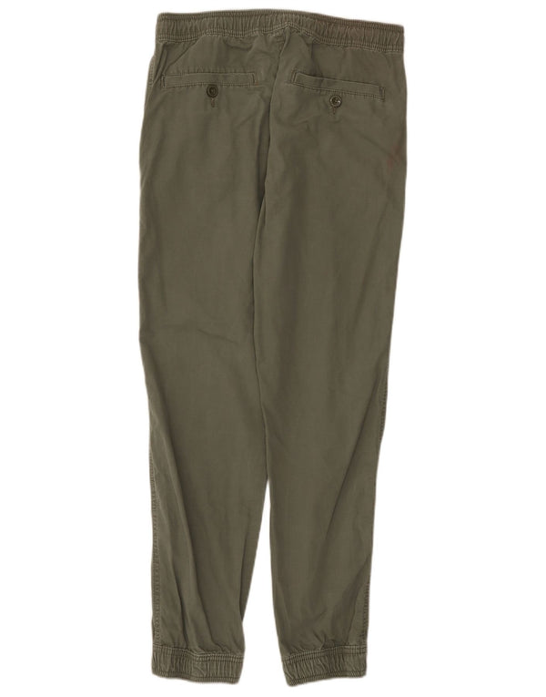 Calça jogger masculina Gap Chino pequena W29 L29 algodão cáqui