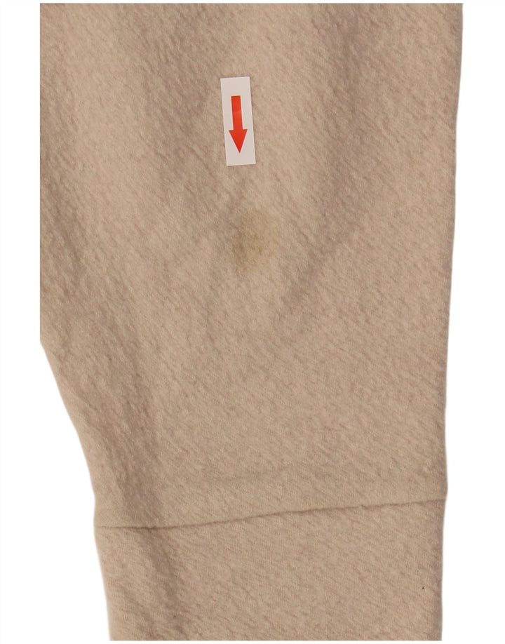 Suéter feminino Cos manga 3/4 com gola tartaruga Reino Unido 14 lã bege médio