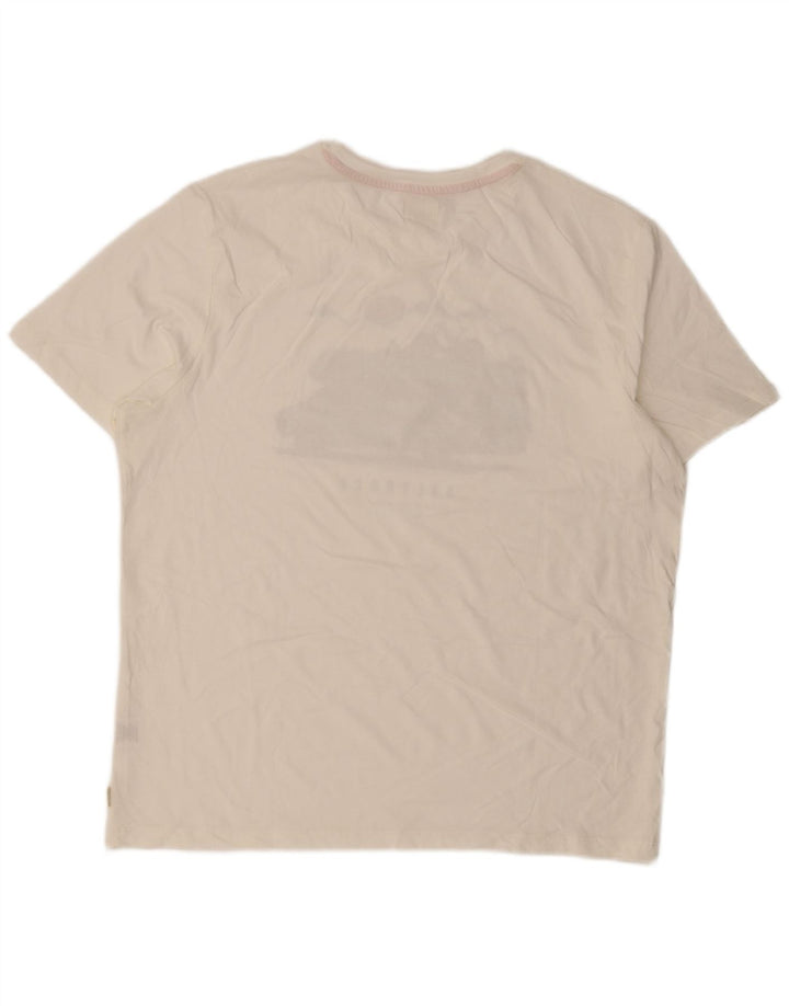 Camiseta gráfica masculina Saltrock Top XL algodão branco
