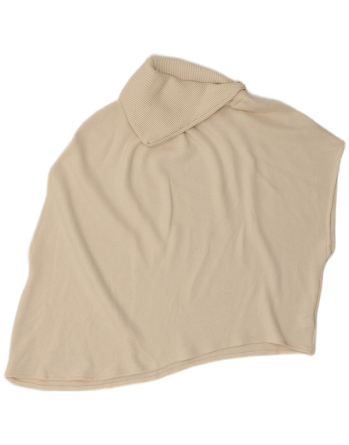 Regata feminina assimétrica oversized Zara UK 16 grande off white