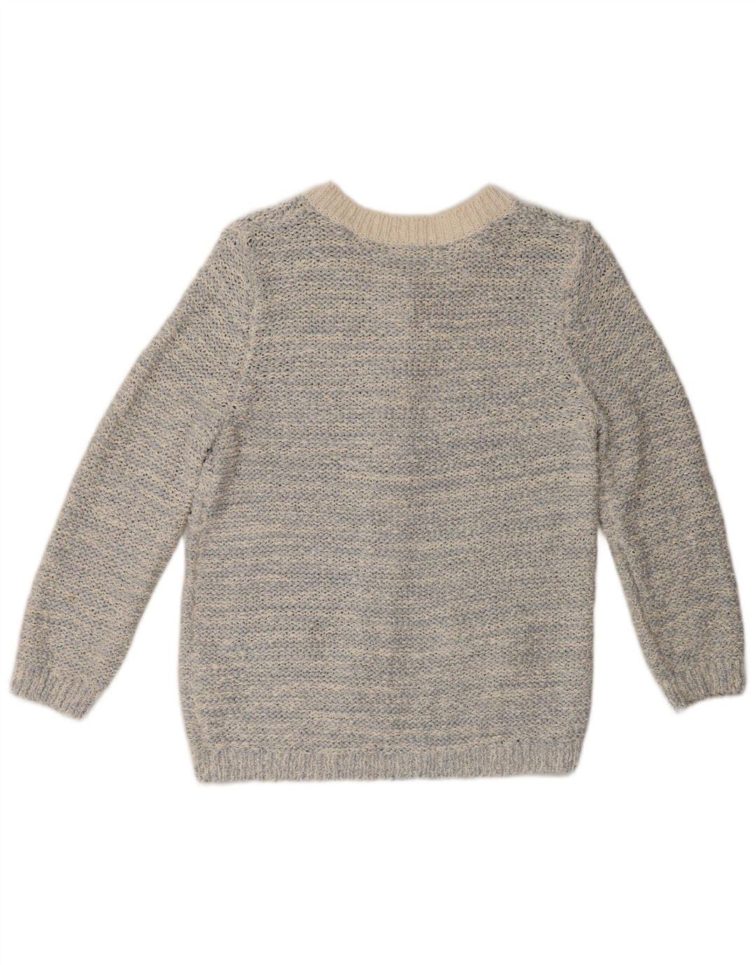Suéter cardigã feminino Marks & Spencer Reino Unido 12 médio prateado manchado