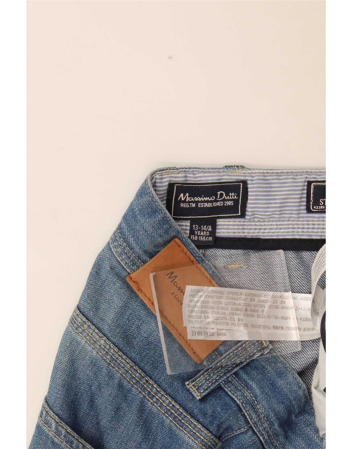 Jeans retos meninos Massimo Dutti 13-14 anos W30 L34 azul