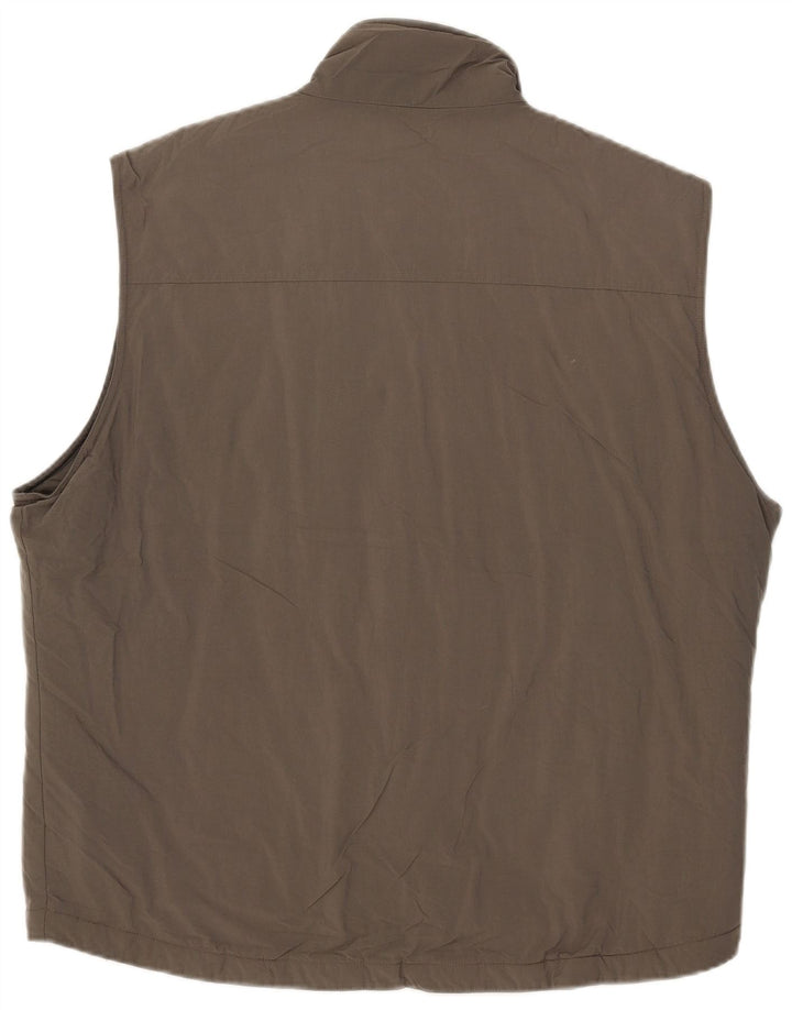 Colete acolchoado masculino Marks & Spencer UK 42 XL cáqui poliamida